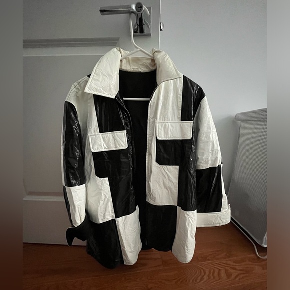 & Other Stories Black and White Jacket - Picture 5 of 5